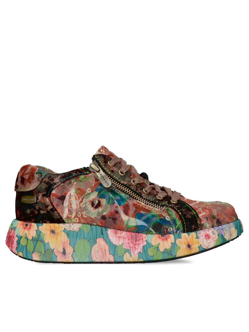 Original women's sneakers with a functional zipper at the front