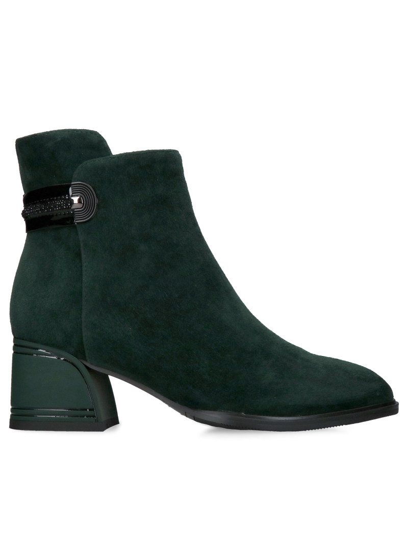 Loretta Vitale women's leather boots – elegant women's insulated suede boots with a heel