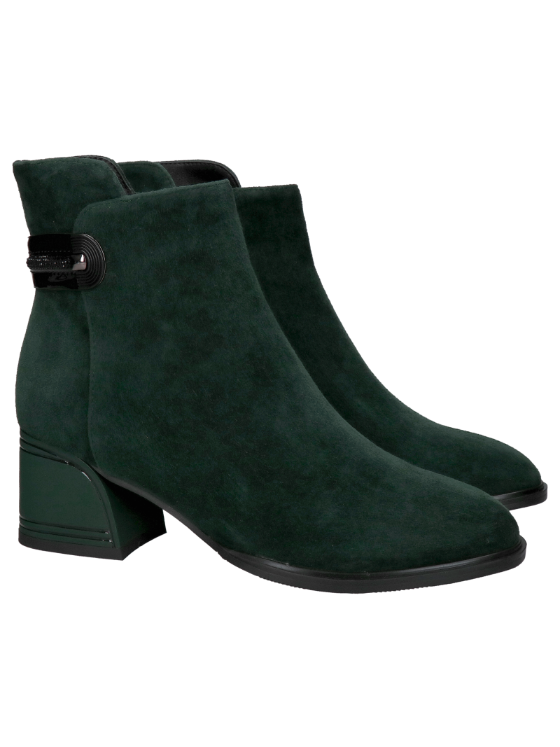 Loretta Vitale women's leather boots – elegant women's insulated suede boots with a heel