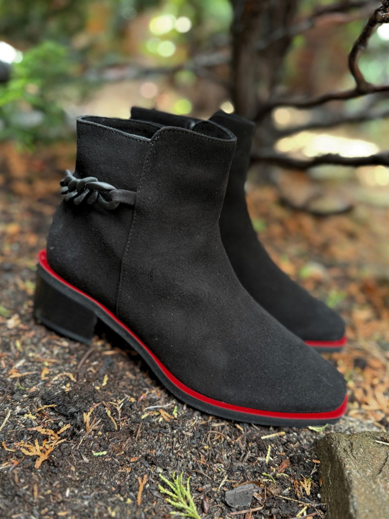 Women's winter boots made of suede leather, elegant style and quality, Konopka shoes