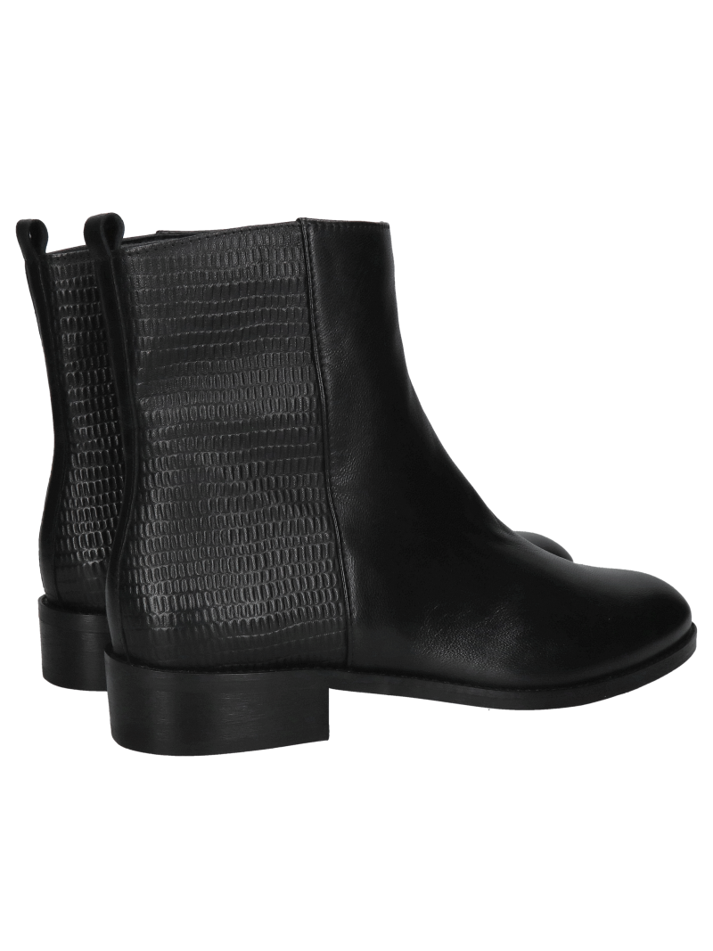Women's leather boots with zippers, classic women's ankle boots, elegance and comfort, Konopka Shoes