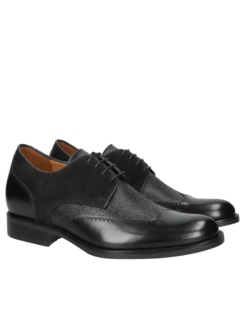Height-increasing shoes, elegant height-increasing men's shoes, Polish leather footwear manufacturer Conhpol