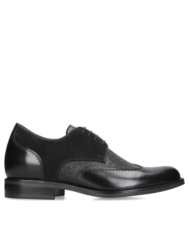 Height-increasing shoes, elegant height-increasing men's shoes, Polish leather footwear manufacturer Conhpol