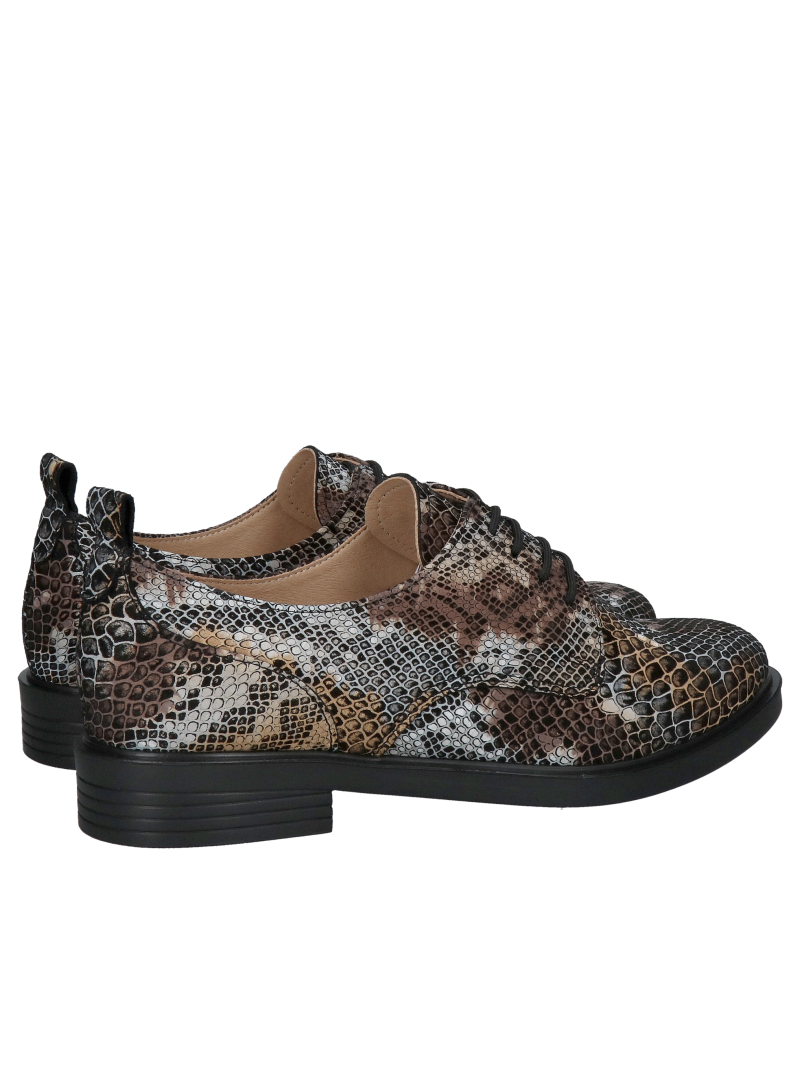 Comfortable wide women's shoes, women's leather shoes, women's lace-up shoes