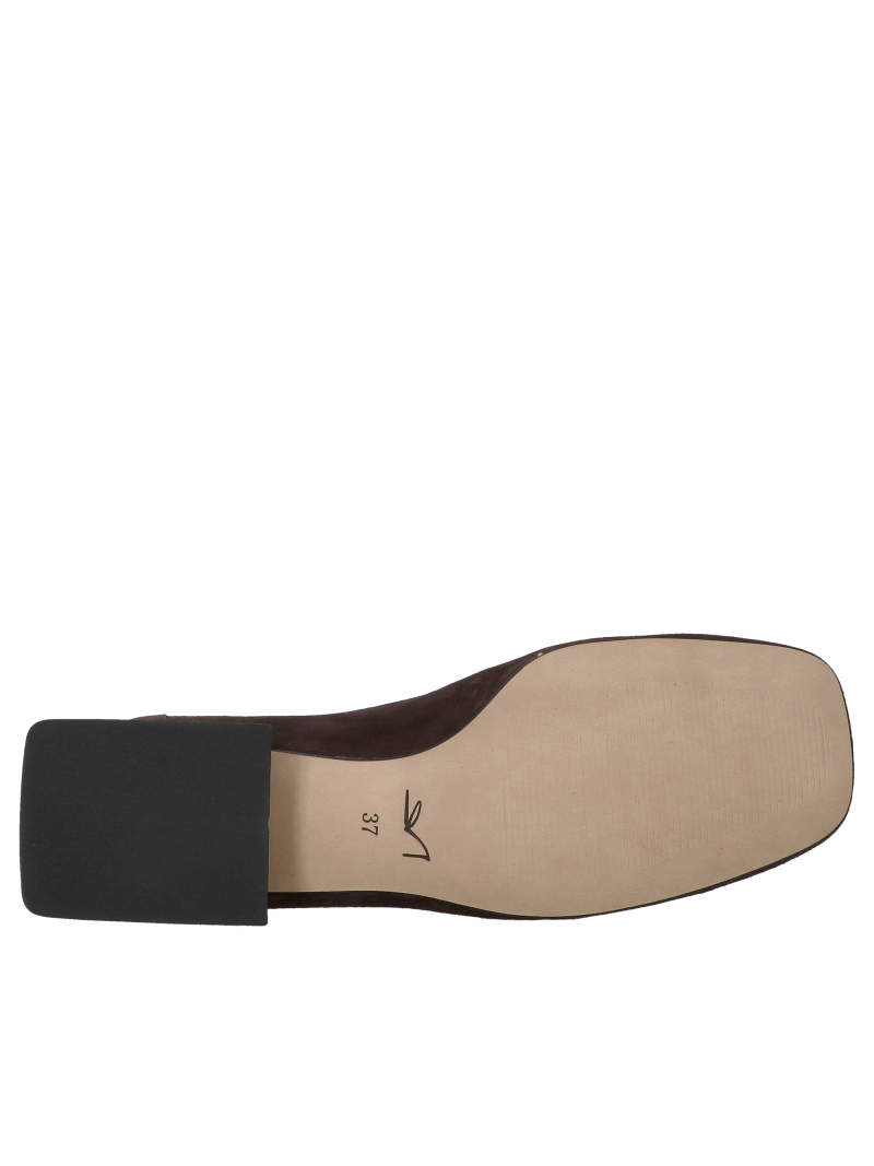 Comfortable women's shoes for fall, brown women's low shoes, fashionable chocolate loafers