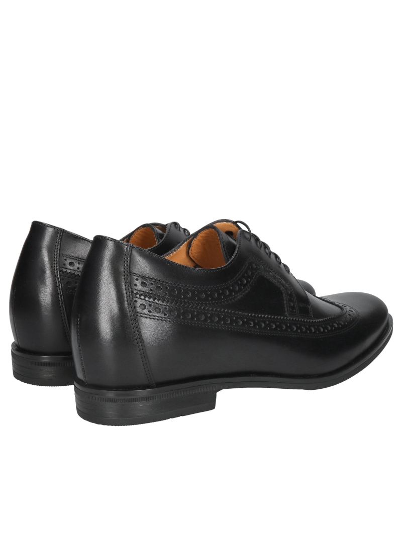 Height-increasing shoes, leather shoes with height increase, men's height-increasing shoes from a Polish manufacturer