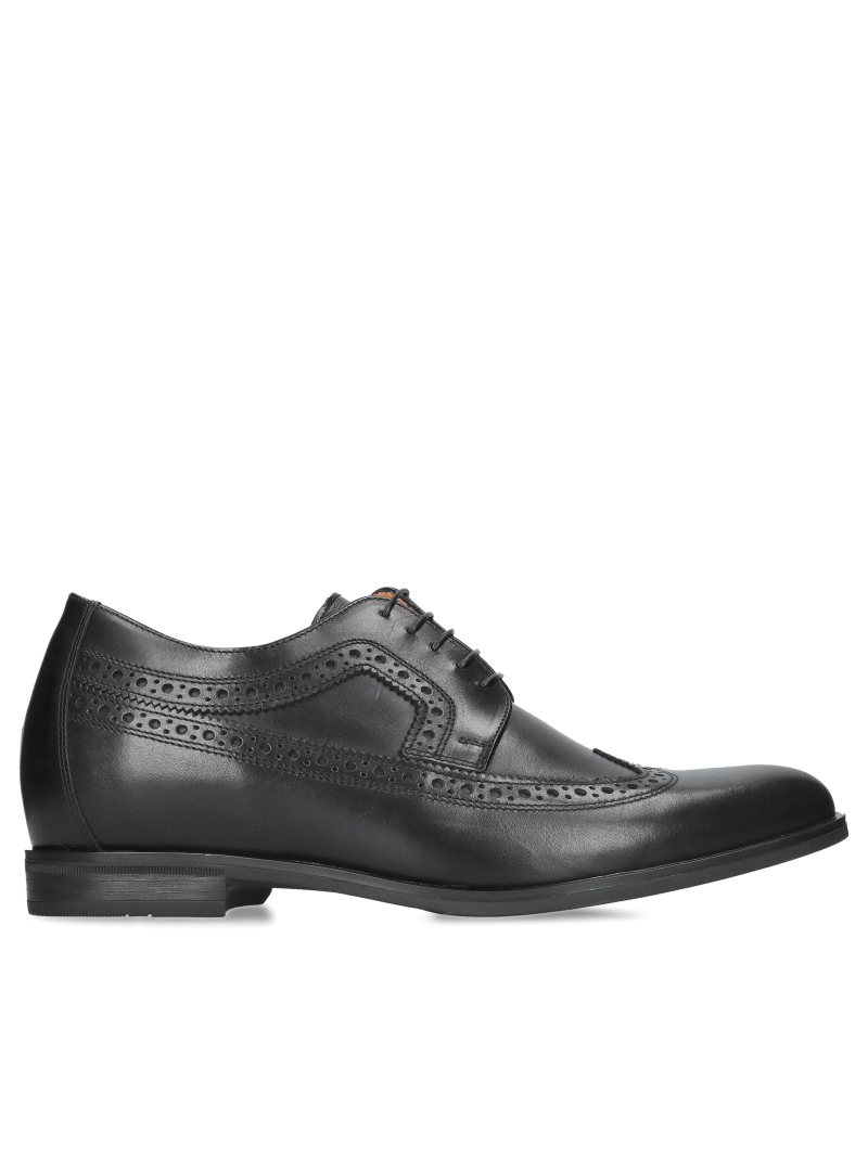 Height-increasing shoes, leather shoes with height increase, men's height-increasing shoes from a Polish manufacturer