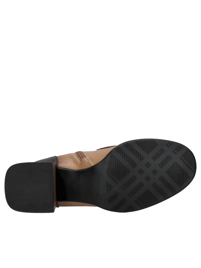 Women's block heel boots, elegant brown boots, class and style in one