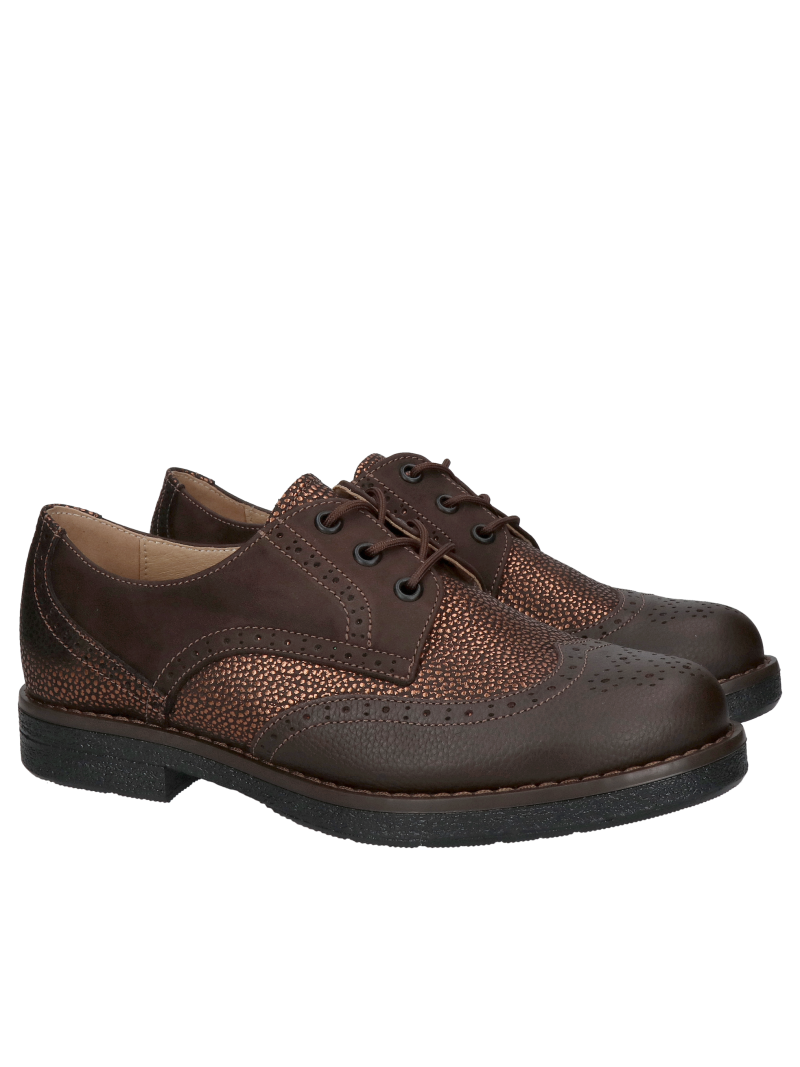 Comfortable women's shoes for fall, lace-up shoes with thick soles, Polish shoe manufacturer