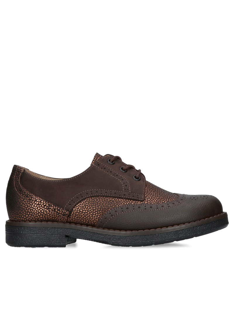 Comfortable women's shoes for fall, lace-up shoes with thick soles, Polish shoe manufacturer