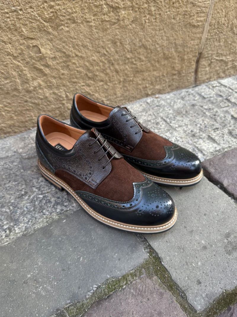 Casual height-increasing shoes for men, comfortable height-increasing shoes made of natural leather