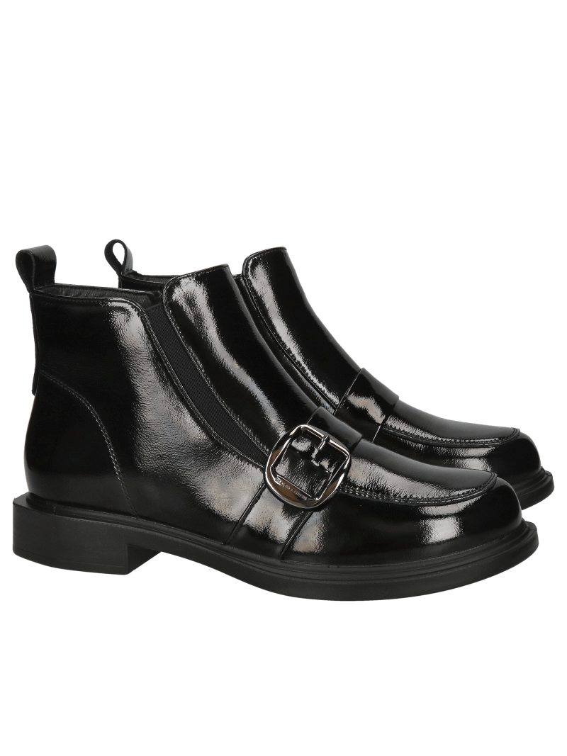 Women's insulated winter boots, slip-on leather boots, comfortable and lightweight, Konopka shoes