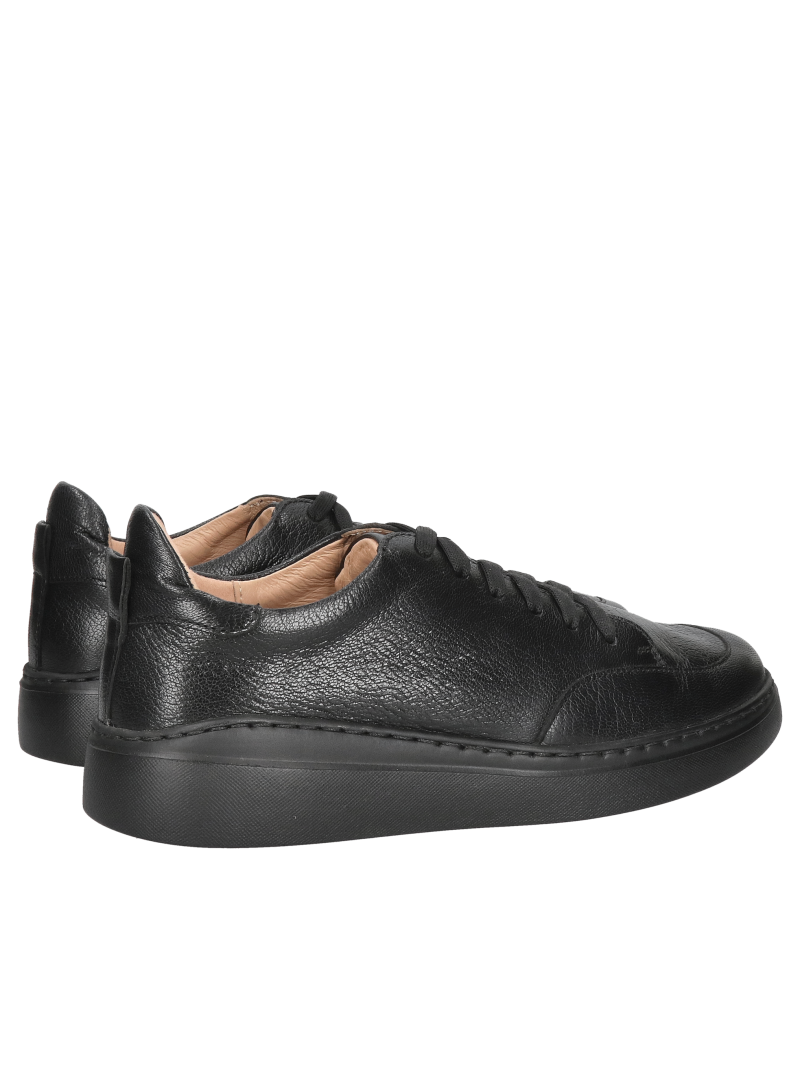 Tanex women's black sneakers – lightweight leather sports shoes