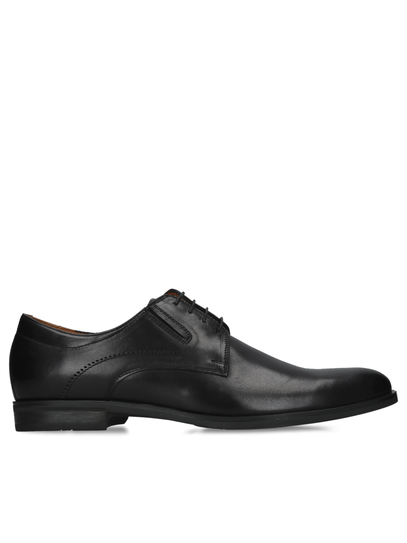 Men's formal black shoes for suits, comfortable men's shoes for suits from a Polish manufacturer, Konopka Shoes