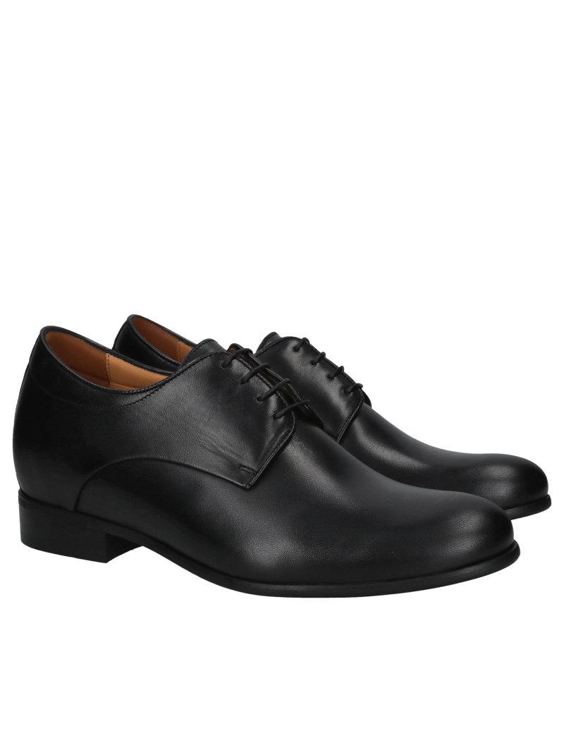 Height-increasing shoes, leather shoes with height increase, men's height-increasing shoes from a Polish manufacturer