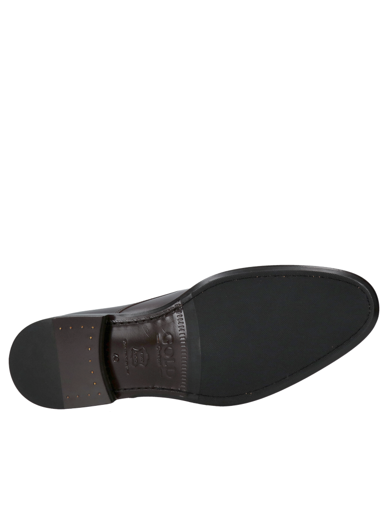 Premium men's shoes, brown elegant shoes for a suit with leather soles, Konopka Shoes