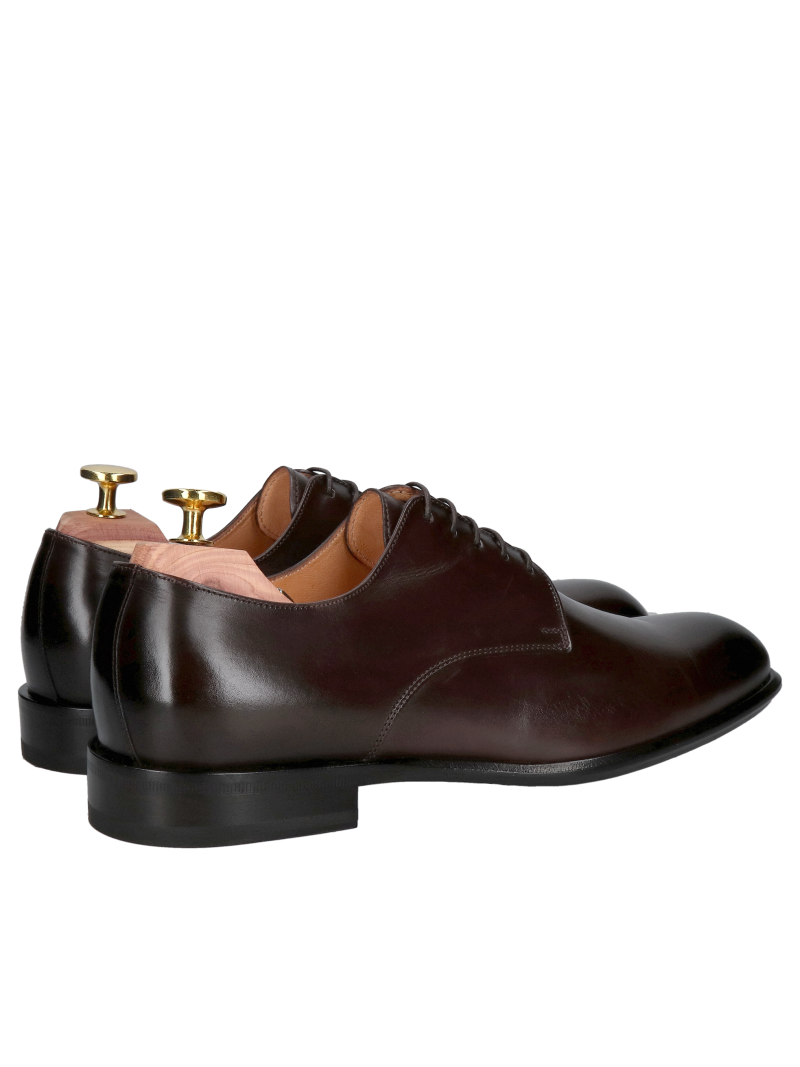 Premium men's shoes, brown elegant shoes for a suit with leather soles, Konopka Shoes