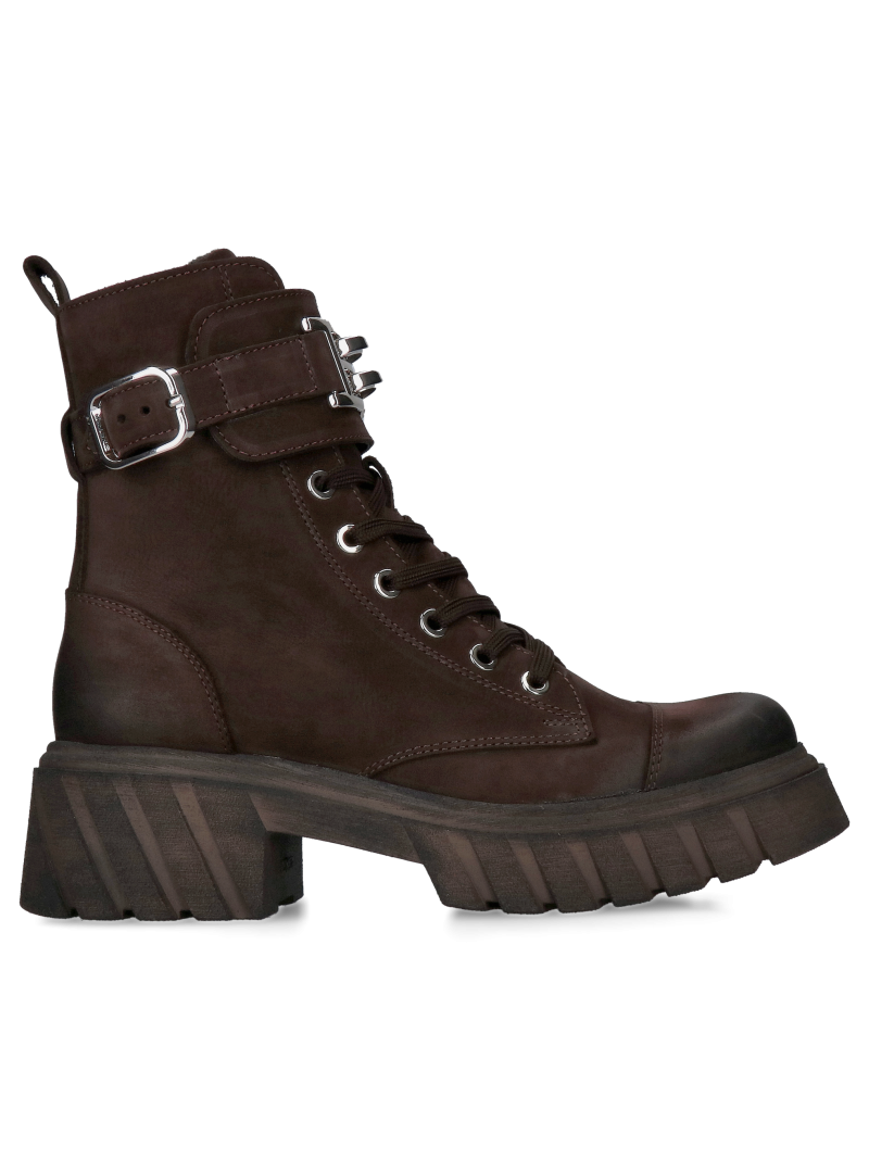 Women's winter boots with thick soles, chocolate brown women's winter boots, insulated women's boots