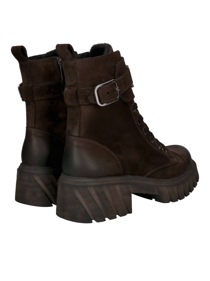 Women's winter boots with thick soles, chocolate brown women's winter boots, insulated women's boots