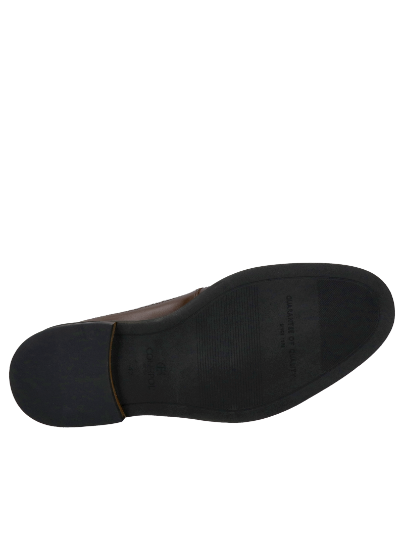 Men's leather brogues, brown men's shoes from a Polish manufacturer, exceptional quality and style