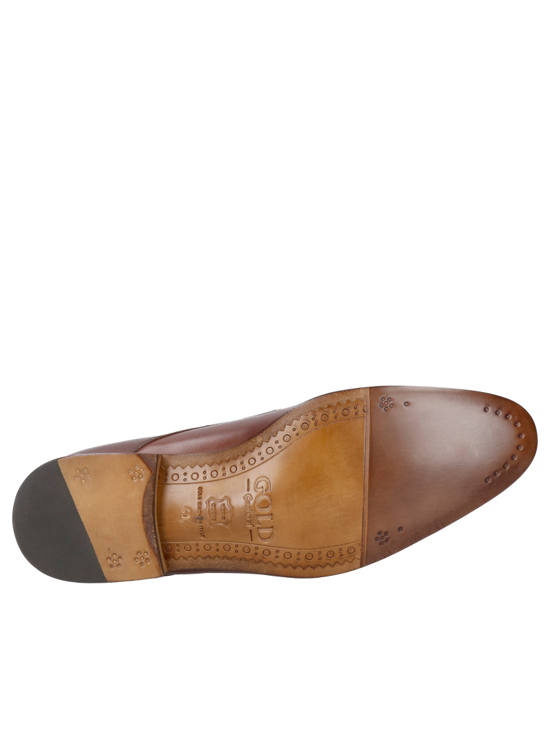 Men's derby shoes with leather soles, Polish manufacturer Conhpol, limited edition footwear