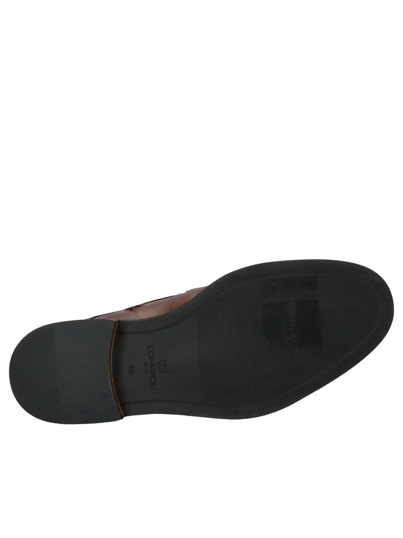 Brown height-increasing boots, insulated height-increasing shoes, high-quality workmanship, Polish manufacturer Conhpol