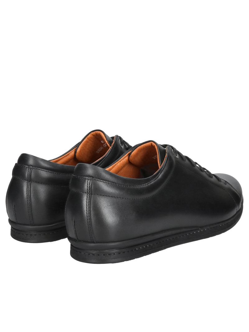 Black leather men's shoes, comfortable men's shoes for everyday wear
