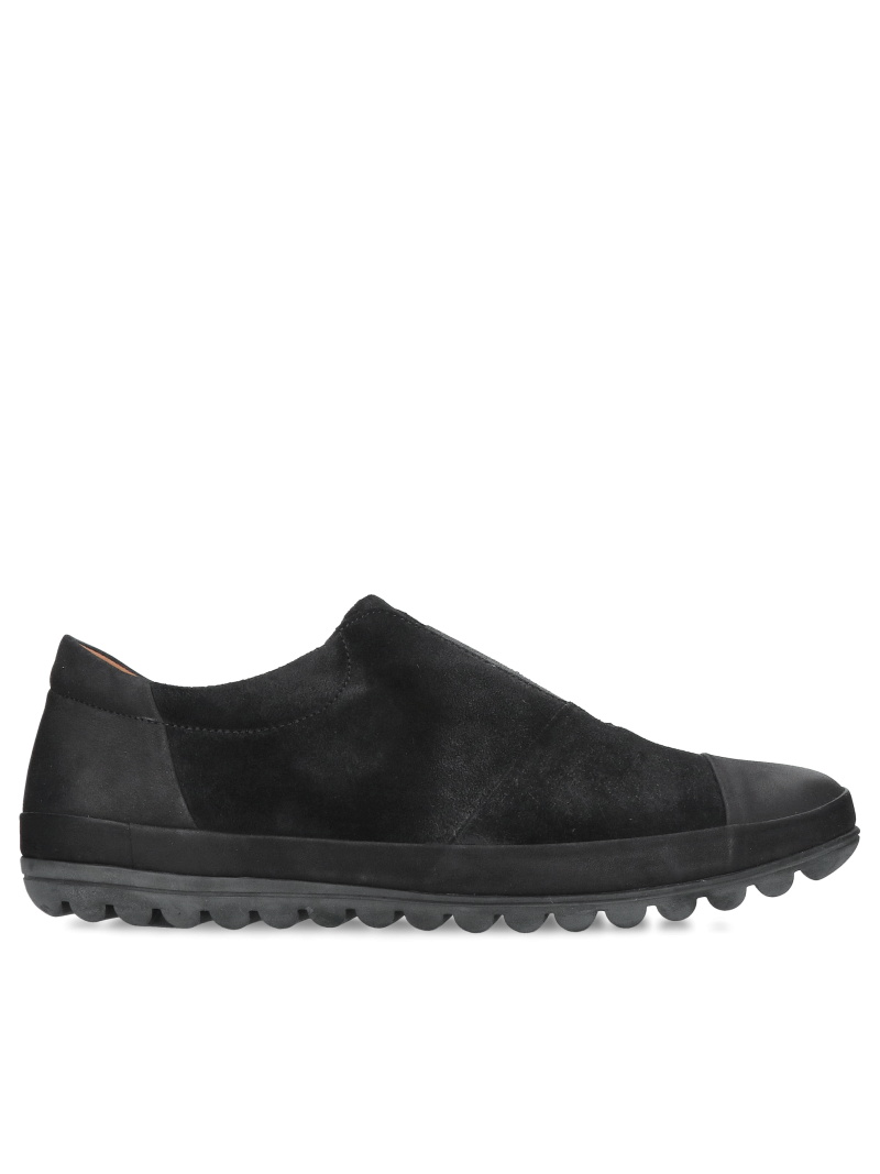 Men's everyday slip-on shoes, comfortable leather slip-on shoes from a Polish manufacturer