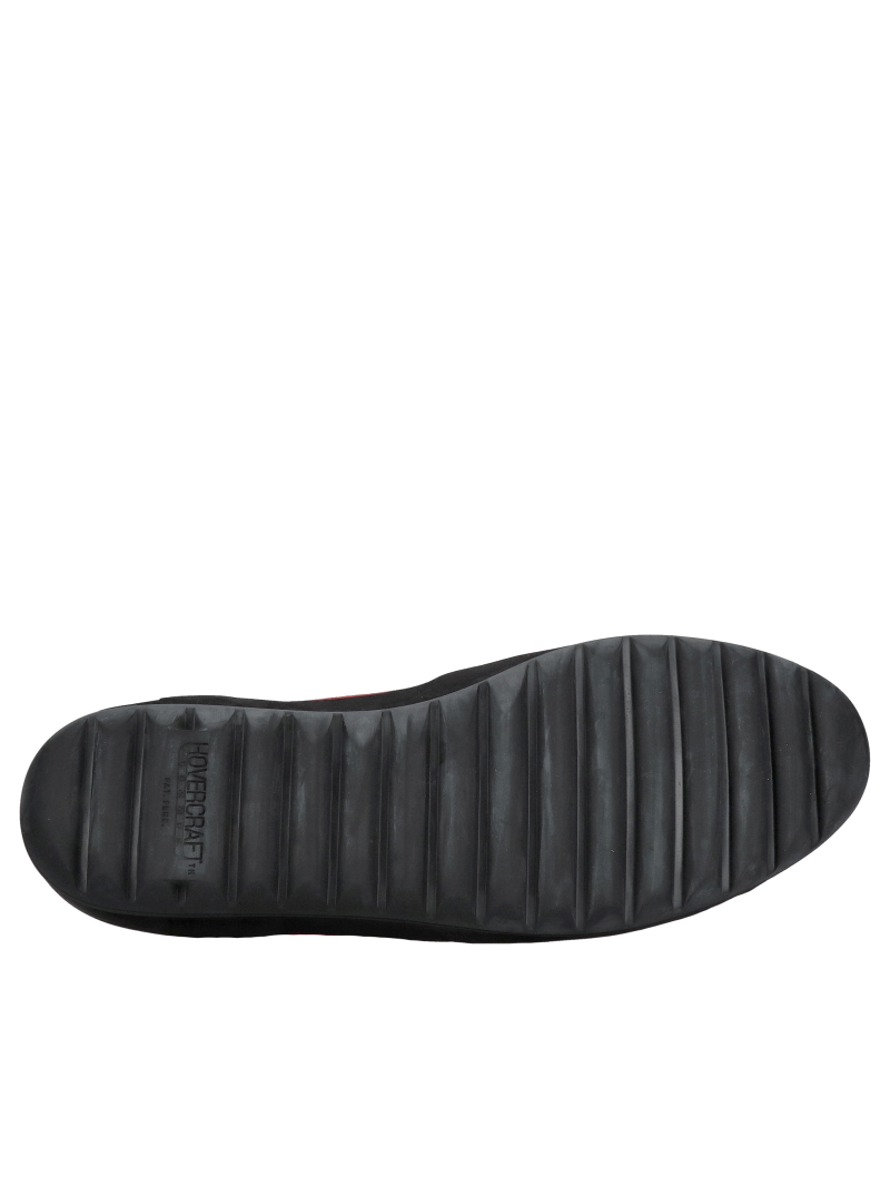 Men's red leather shoes, comfortable suede men's shoes with a soft and removable insole