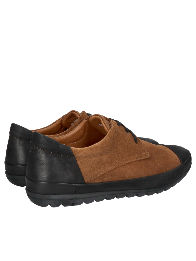 Lace-up men's shoes, casual men's shoes made of suede leather, Konopka Shoes