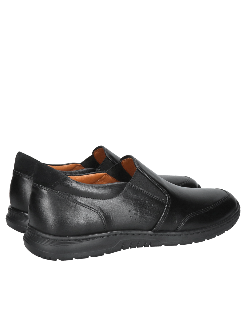 Comfortable men's slip-on shoes, black men's slip-on shoes