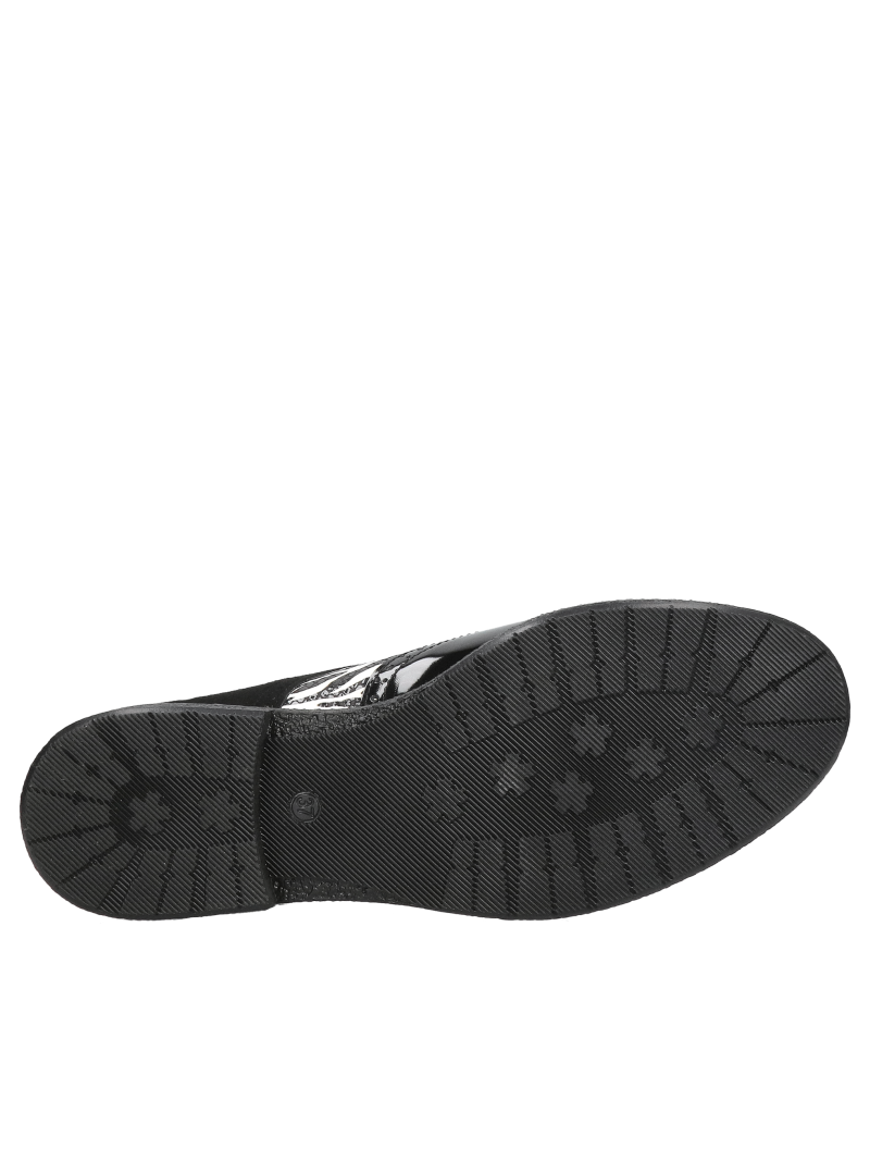 Women's shoes with a zebra motif, lace-up women's shoes for everyday wear with comfortable leather insoles, Konopka Shoes