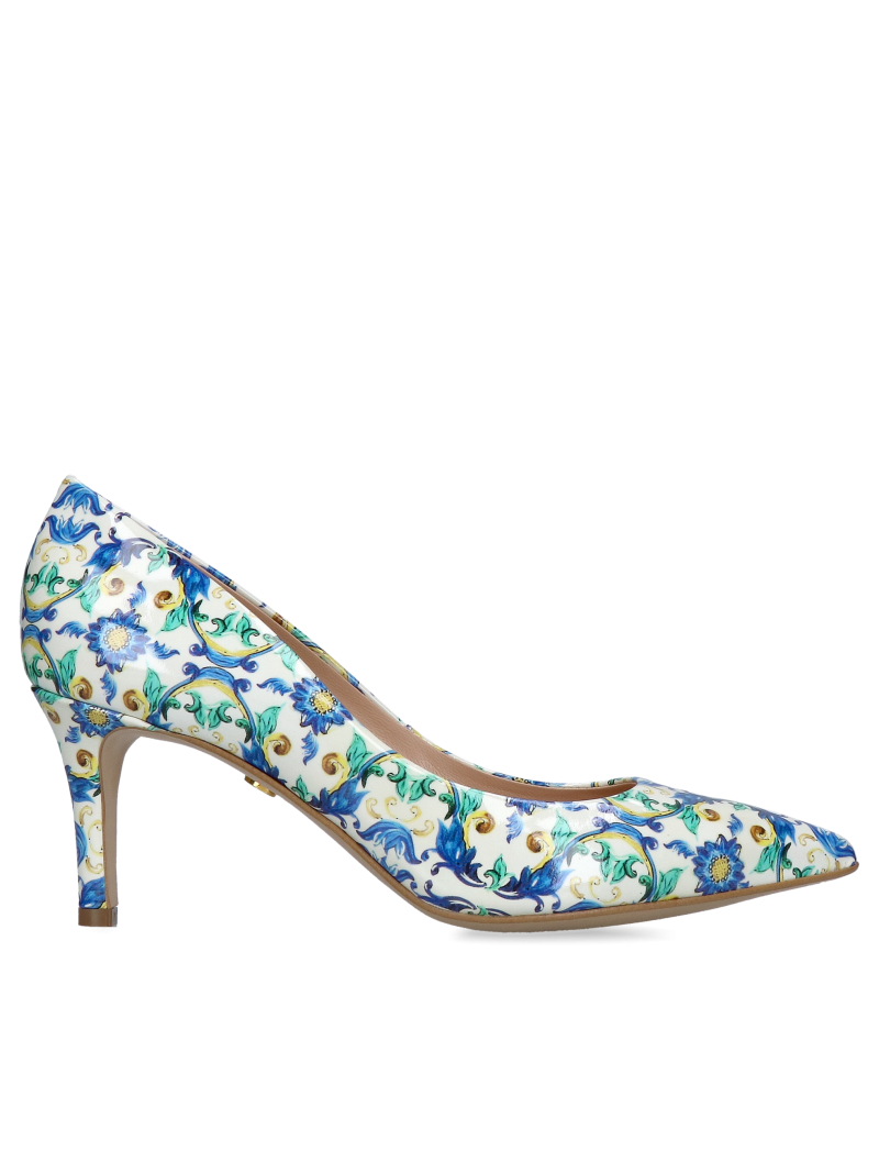 Unique patent leather high heels, comfortable pointed-toe pumps, high heels for dresses