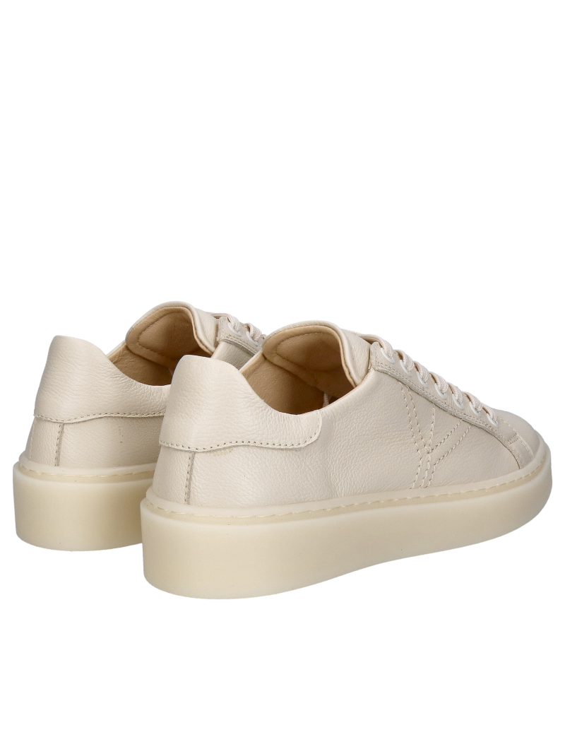 Beige women's sneakers, lightweight sports shoes in nude color, Kampa, Konopka Shoes