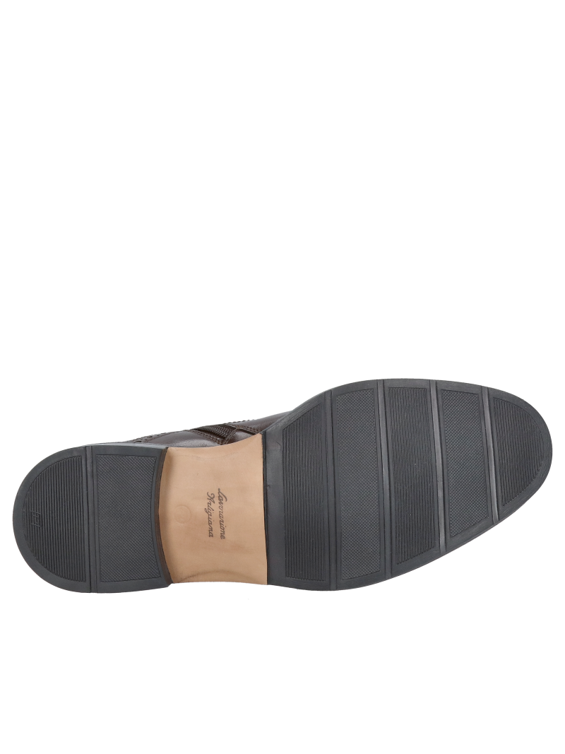 Men's unlined boots with zippers, men's leather boots in dark brown, Konopka Shoes