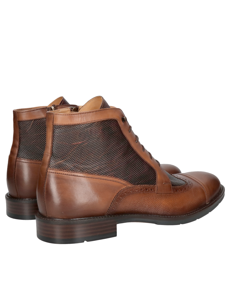 Men's boots with zippers, unlined elegant men's leather boots