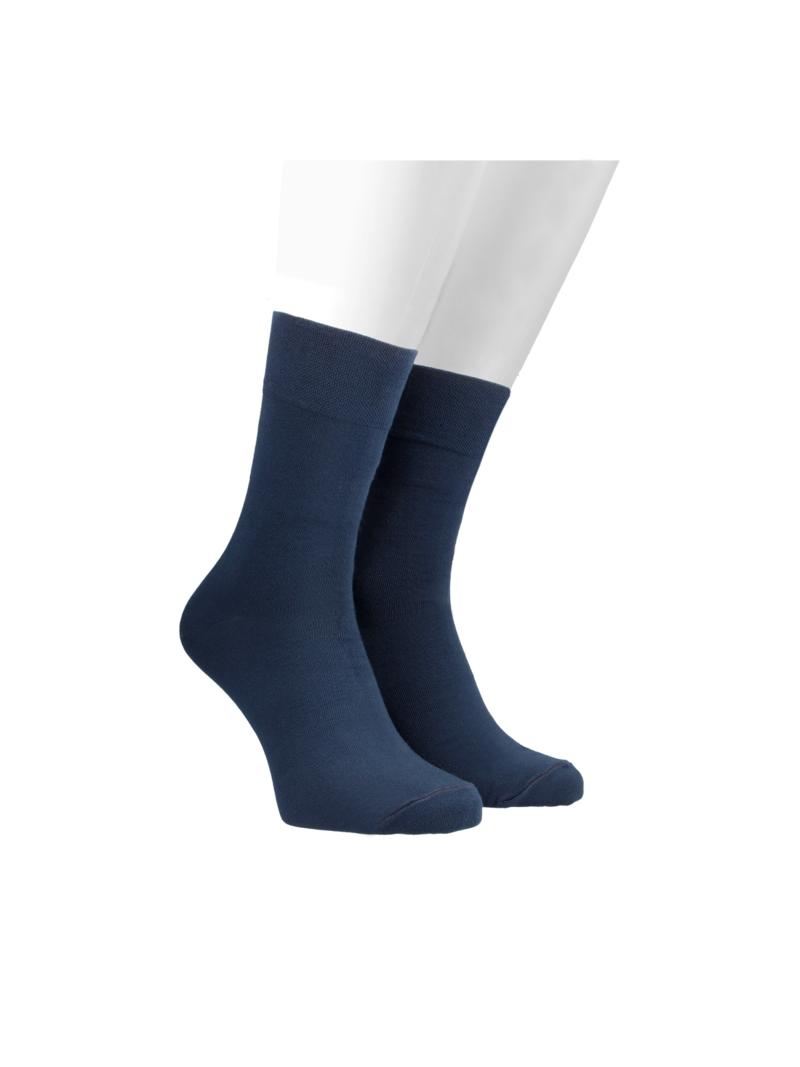 Navy blue men's socks, Konopka Shoes