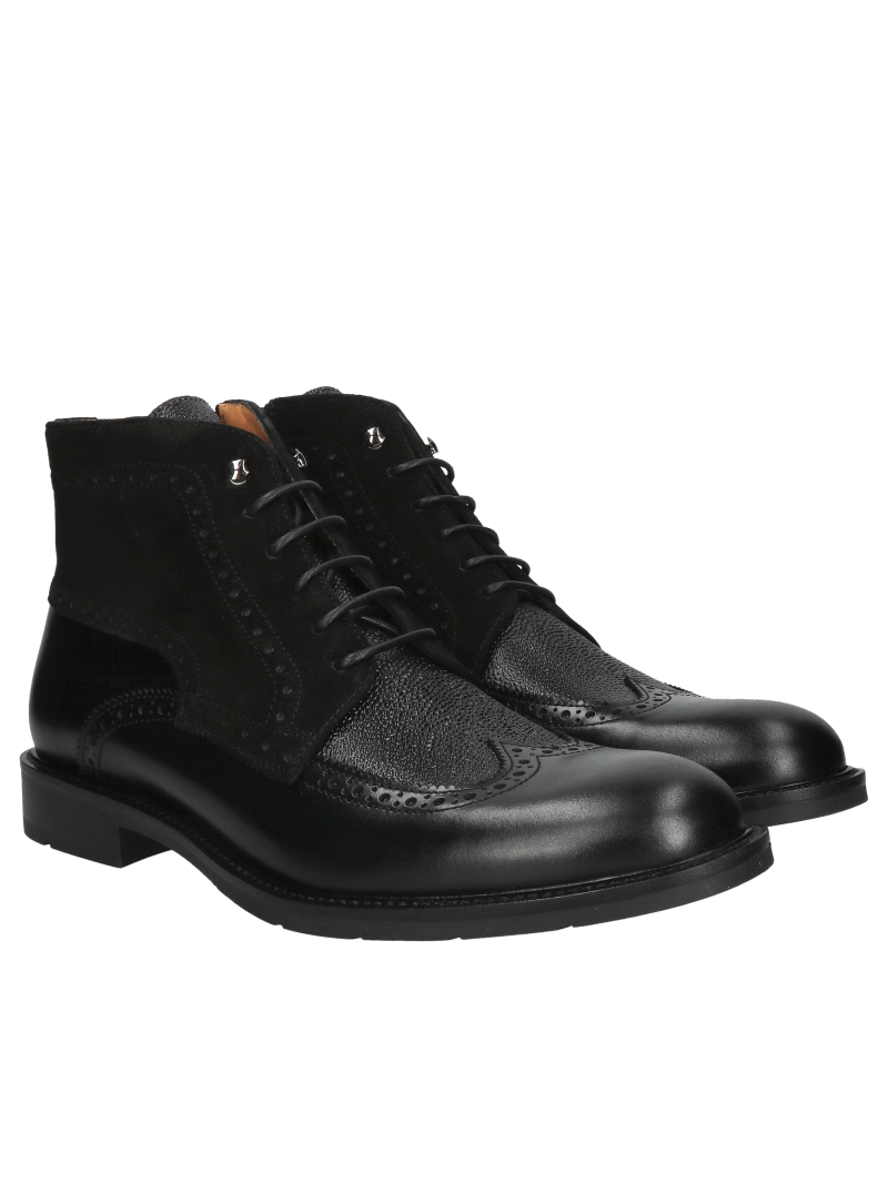 Men's leather boots, fashionable and comfortable, from a Polish manufacturer
