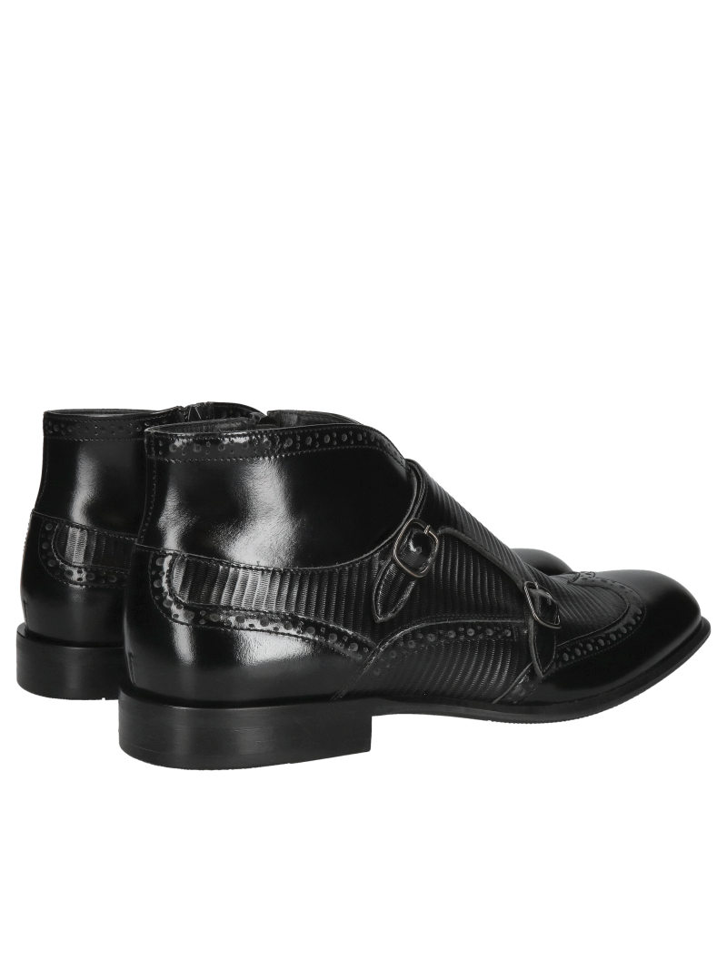 Black monk shoes, Conhpol business casual footwear, Konopka Shoes