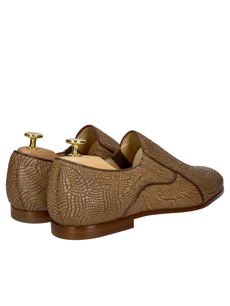 Premium slip-on shoes with leather soles, men's shoes, premium collection