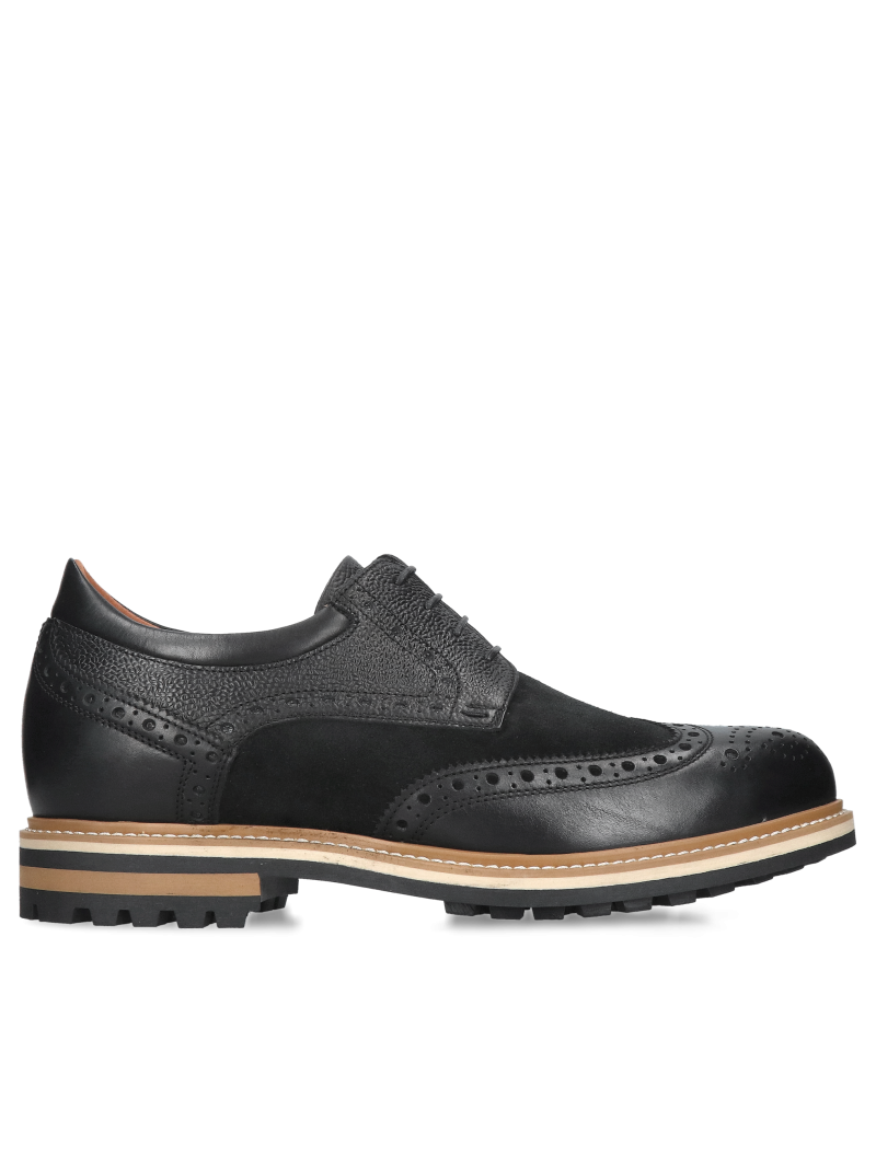 Men's height-increasing shoes, men's leather shoes that increase height from a Polish manufacturer