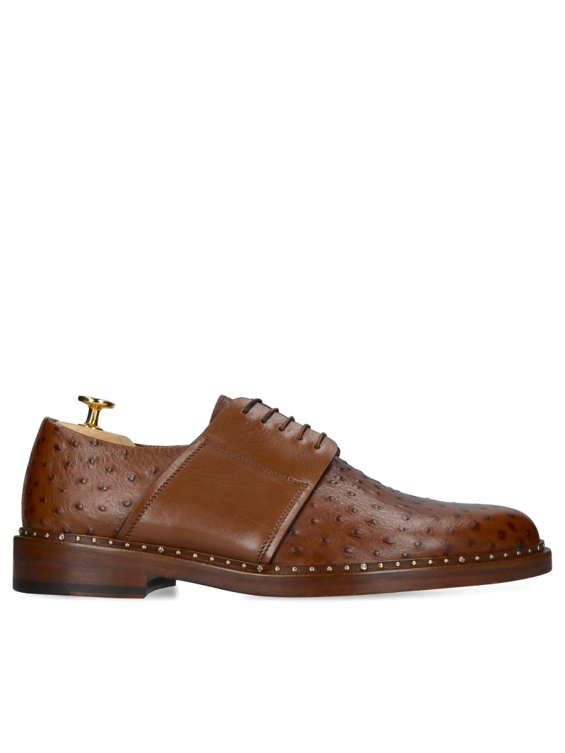 Premium shoes with leather soles, elegant Conhpol Gold men's shoes