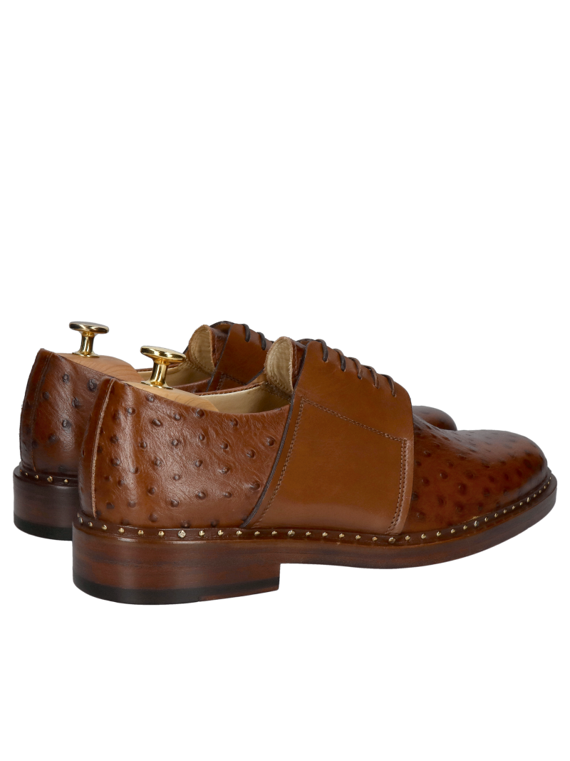 Premium shoes with leather soles, elegant Conhpol Gold men's shoes