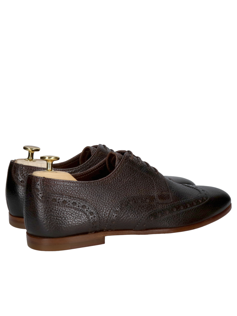 Men's shoes with leather soles Conhpol Gold, premium business casual shoes