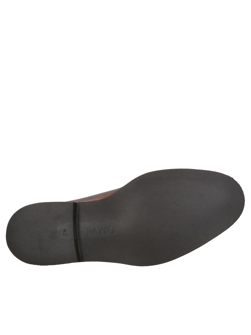 Men's smart casual lace-up shoes, brown men's shoes with thick soles