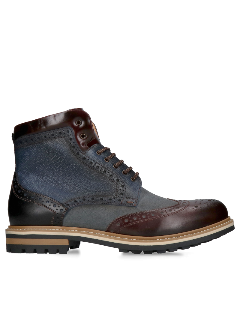 Original men's boots made of natural leather, exceptional quality and workmanship from Conhpol, Konopka Shoes