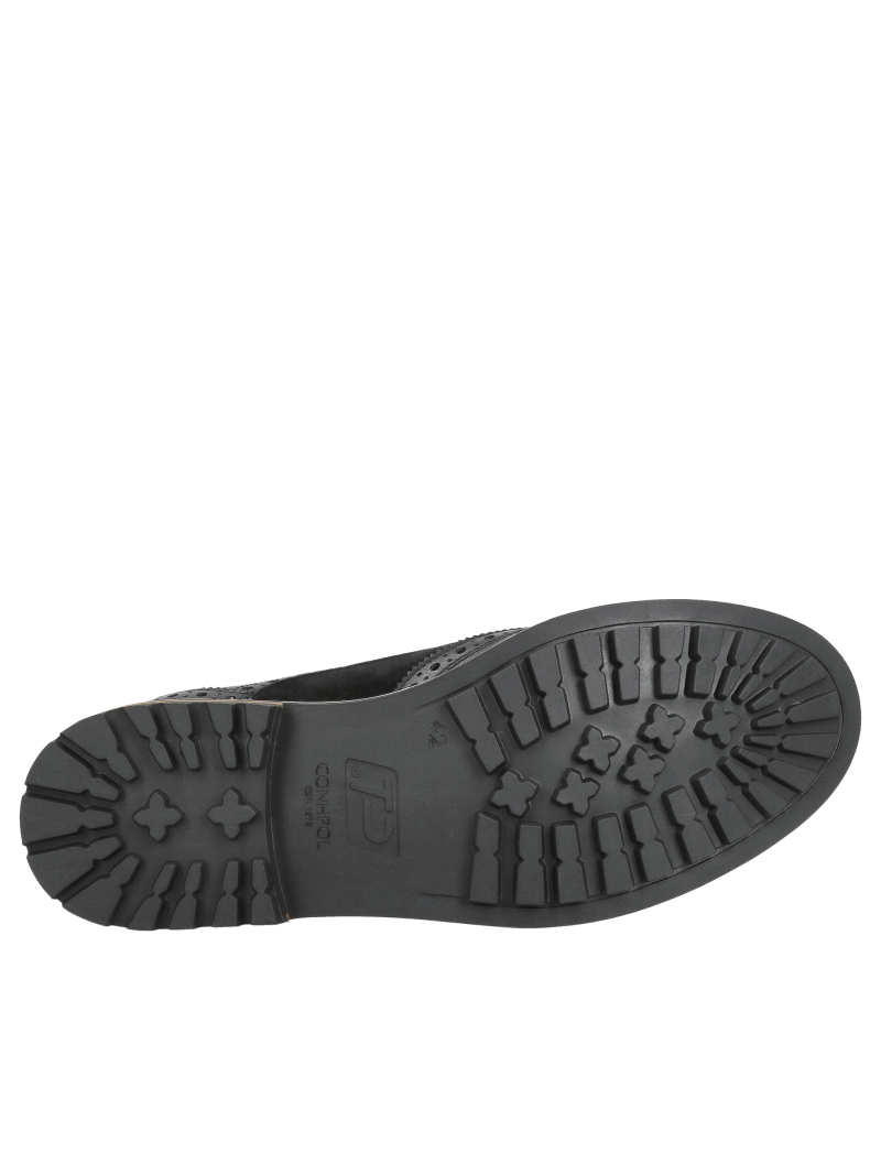 Original men's leather shoes, everyday lace-up shoes made of high-quality materials from a Polish manufacturer