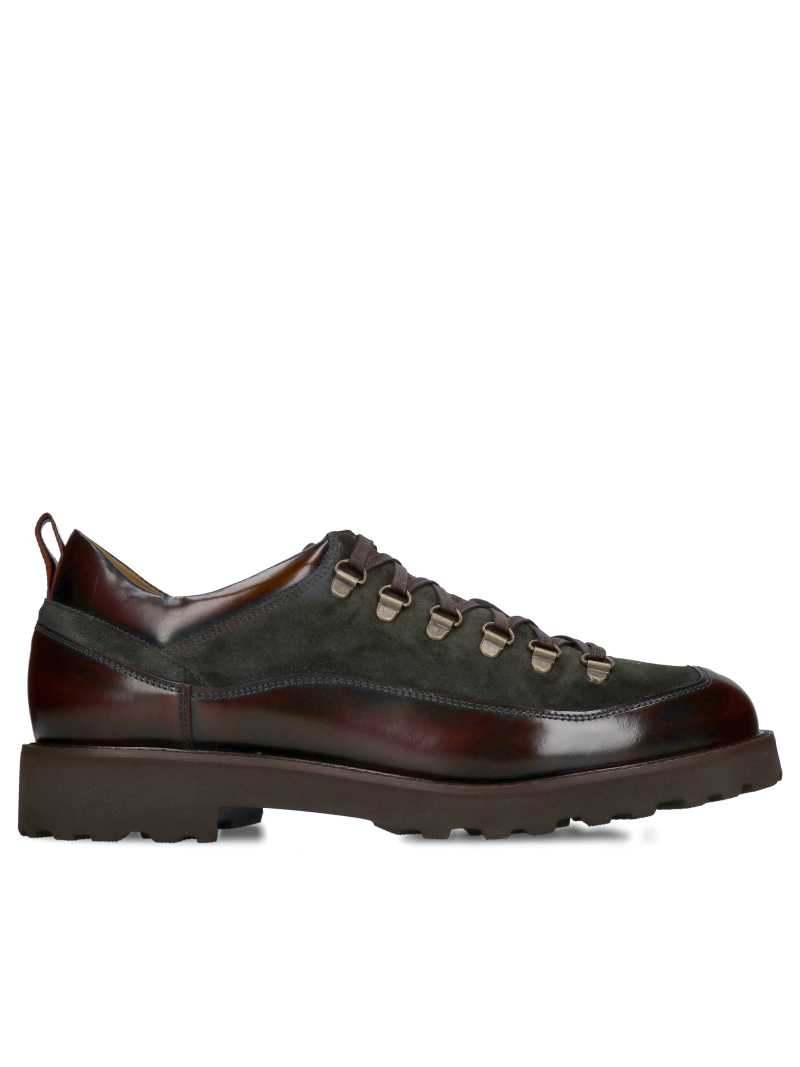 Unique men's lace-up shoes for everyday wear, original men's leather shoes from a Polish manufacturer