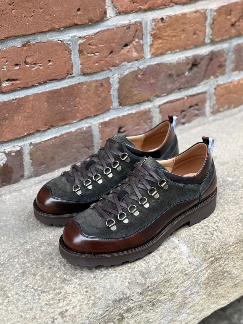 Unique men's lace-up shoes for everyday wear, original men's leather shoes from a Polish manufacturer