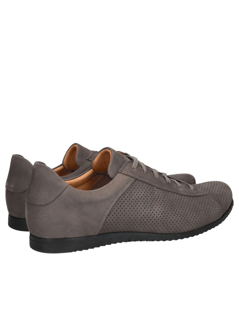 Lightweight men's everyday shoes, perforated leather men's shoes